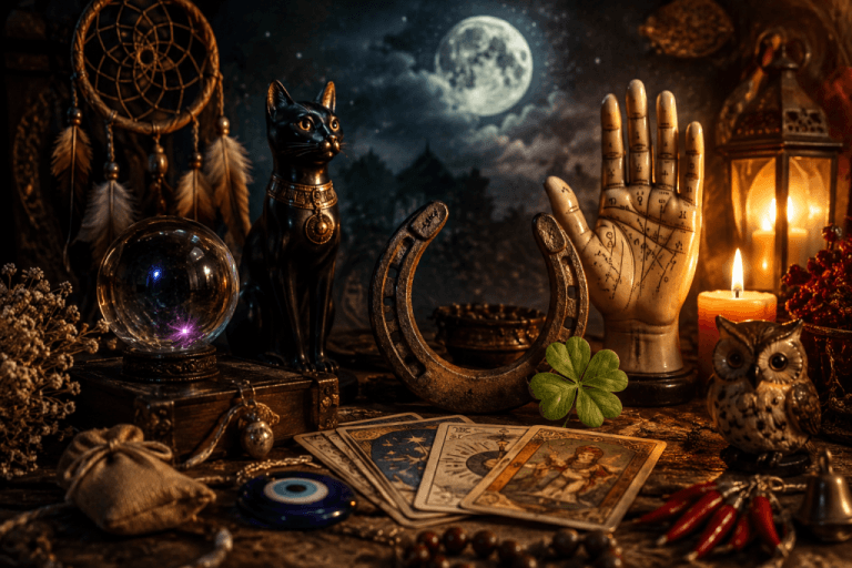 Immagine copertina articolo Le Superstizioni: tra Mistero, Tradizione e Cultura Immagine copertina articolo Le Superstizioni: tra Mistero, Tradizione e Cultura