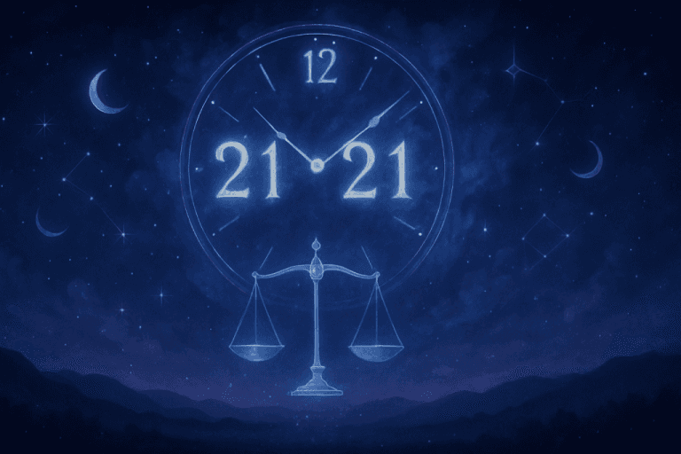 Immagine copertina articolo L’ora doppia 21:21: messaggio di equilibrio e magia Immagine copertina articolo L’ora doppia 21:21: messaggio di equilibrio e magia