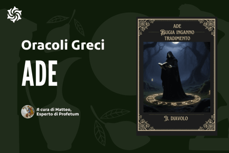 Immagine copertina articolo Il mio Oracolo personale - ADE Immagine copertina articolo Il mio Oracolo personale - ADE