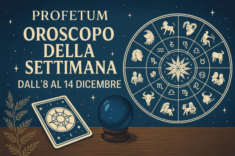 Immagine copertina articolo Oroscopo della settimana - dall'8 al 14 dicembre Immagine copertina articolo Oroscopo della settimana - dall'8 al 14 dicembre