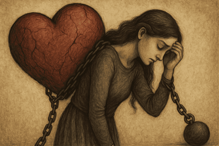 Immagine copertina articolo Il peso karmico dell’amore: quando ami con un debito che non è tuo Immagine copertina articolo Il peso karmico dell’amore: quando ami con un debito che non è tuo