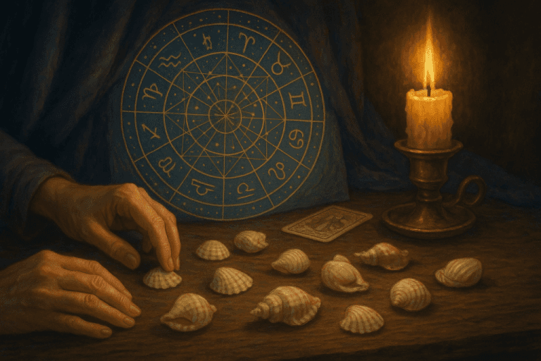 Immagine copertina articolo La divinazione con le conchiglie un'antica pratica tra saggezza e mistero Immagine copertina articolo La divinazione con le conchiglie un'antica pratica tra saggezza e mistero
