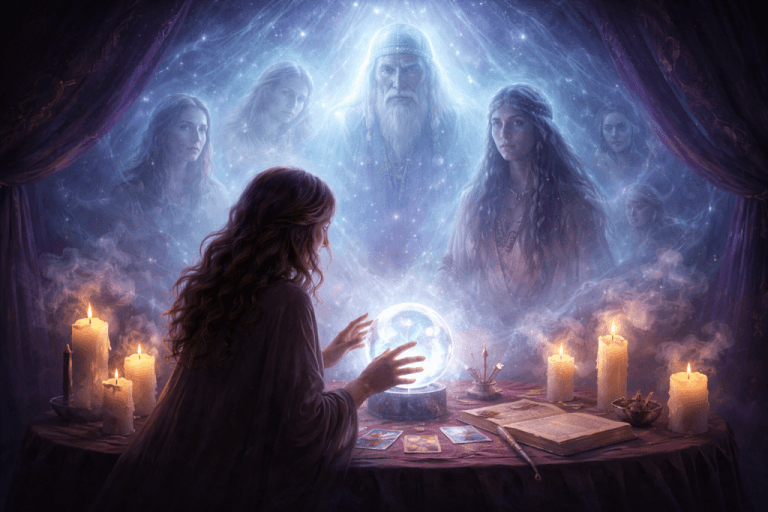 Immagine copertina articolo Oltre il Velo: Come Comunicare con le Guide Spirituali e gli Antenati Immagine copertina articolo Oltre il Velo: Come Comunicare con le Guide Spirituali e gli Antenati