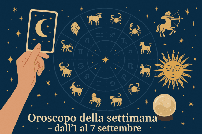 Immagine copertina articolo Oroscopo della settimana - dall'1 al 7 settembre Immagine copertina articolo Oroscopo della settimana - dall'1 al 7 settembre