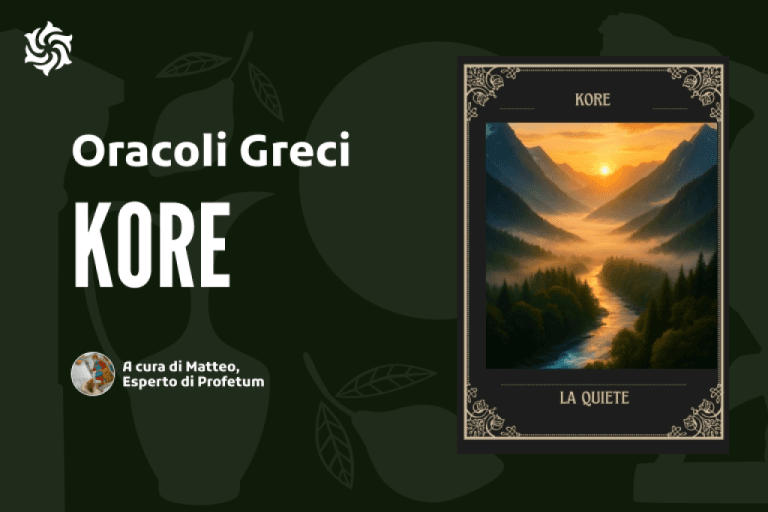 Immagine copertina articolo Il mio Oracolo personale - KORE Immagine copertina articolo Il mio Oracolo personale - KORE