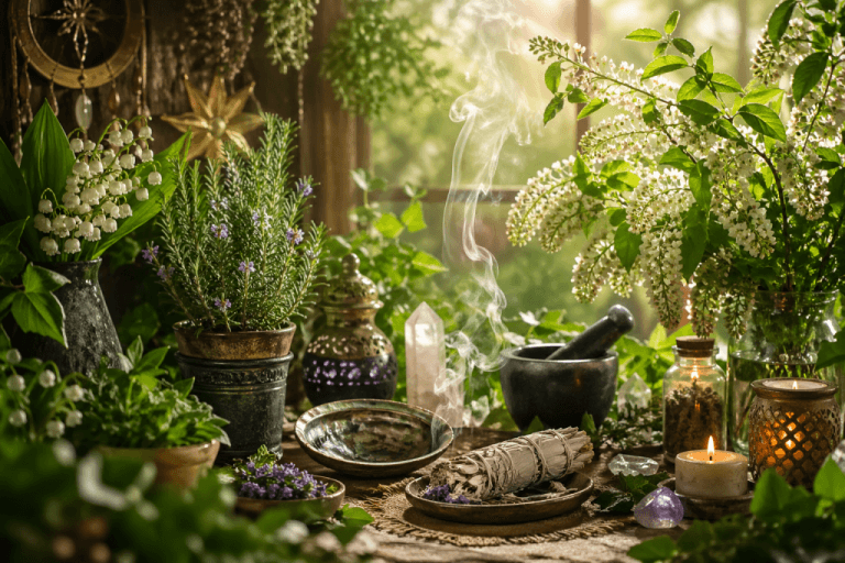 Immagine copertina articolo Purificare gli spazi: le piante magiche di maggio Immagine copertina articolo Purificare gli spazi: le piante magiche di maggio