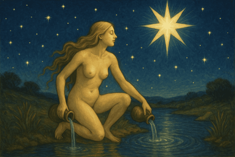 Immagine copertina articolo La Stella nei tarocchi: speranza e ispirazione divina Immagine copertina articolo La Stella nei tarocchi: speranza e ispirazione divina